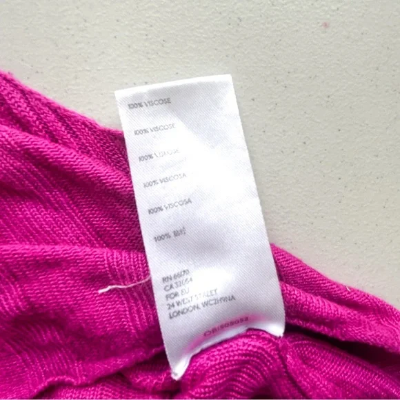 Free People Switch It Up Camisole Sweater Tank Top Hot Pink / Magenta Large - Picture 6 of 7